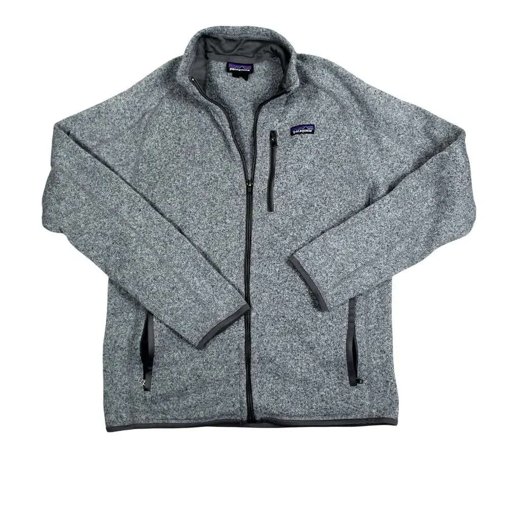 Patagonia Better Sweater Jacket Mens Medium Gray Full Zip Fleece Outdoor